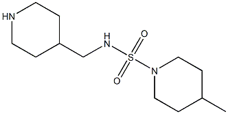 4-methyl-N-(piperidin-4-ylmethyl)piperidine-1-sulfonamide