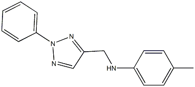 4-methyl-N-[(2-phenyl-2H-1,2,3-triazol-4-yl)methyl]aniline Struktur
