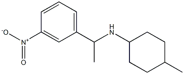 4-methyl-N-[1-(3-nitrophenyl)ethyl]cyclohexan-1-amine 结构式