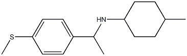 4-methyl-N-{1-[4-(methylsulfanyl)phenyl]ethyl}cyclohexan-1-amine Struktur