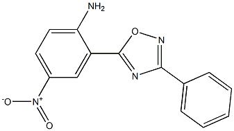 4-nitro-2-(3-phenyl-1,2,4-oxadiazol-5-yl)aniline,,结构式