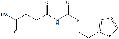 4-oxo-4-({[2-(thiophen-2-yl)ethyl]carbamoyl}amino)butanoic acid