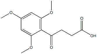 4-oxo-4-(2,4,6-trimethoxyphenyl)butanoic acid 化学構造式