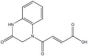 4-oxo-4-(3-oxo-1,2,3,4-tetrahydroquinoxalin-1-yl)but-2-enoic acid Structure