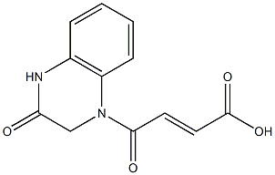 4-oxo-4-(3-oxo-1,2,3,4-tetrahydroquinoxalin-1-yl)but-2-enoic acid,,结构式