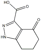 4-oxo-4,5,6,7-tetrahydro-1H-indazole-3-carboxylic acid,,结构式