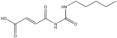 4-oxo-4-[(pentylcarbamoyl)amino]but-2-enoic acid Structure