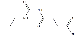 4-oxo-4-[(prop-2-en-1-ylcarbamoyl)amino]butanoic acid Struktur