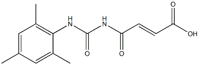 4-oxo-4-{[(2,4,6-trimethylphenyl)carbamoyl]amino}but-2-enoic acid Structure