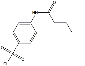 4-pentanamidobenzene-1-sulfonyl chloride Structure