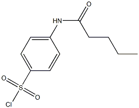 4-pentanamidobenzene-1-sulfonyl chloride 结构式