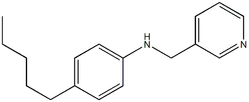 4-pentyl-N-(pyridin-3-ylmethyl)aniline Structure