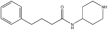 4-phenyl-N-(piperidin-4-yl)butanamide Struktur