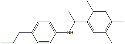 4-propyl-N-[1-(2,4,5-trimethylphenyl)ethyl]aniline Structure