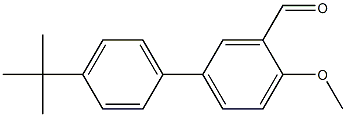 4'-tert-butyl-4-methoxy-1,1'-biphenyl-3-carbaldehyde 结构式