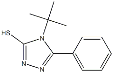 4-tert-butyl-5-phenyl-4H-1,2,4-triazole-3-thiol Struktur
