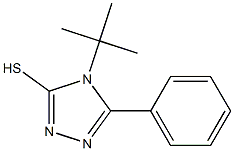 4-tert-butyl-5-phenyl-4H-1,2,4-triazole-3-thiol,,结构式