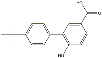 4'-tert-butyl-6-hydroxy-1,1'-biphenyl-3-carboxylic acid Structure