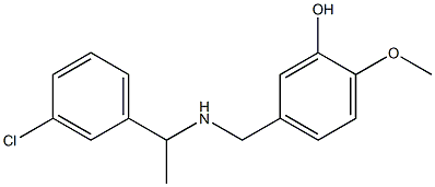 5-({[1-(3-chlorophenyl)ethyl]amino}methyl)-2-methoxyphenol|