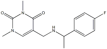 5-({[1-(4-fluorophenyl)ethyl]amino}methyl)-1,3-dimethyl-1,2,3,4-tetrahydropyrimidine-2,4-dione
