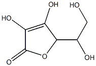 5-(1,2-dihydroxyethyl)-3,4-dihydroxy-2,5-dihydrofuran-2-one Struktur
