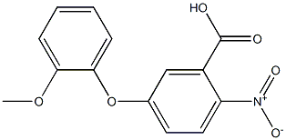 5-(2-methoxyphenoxy)-2-nitrobenzoic acid Struktur