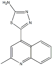 5-(2-methylquinolin-4-yl)-1,3,4-thiadiazol-2-amine