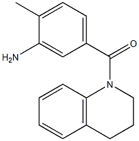 5-(3,4-dihydroquinolin-1(2H)-ylcarbonyl)-2-methylaniline 结构式