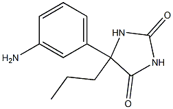 5-(3-aminophenyl)-5-propylimidazolidine-2,4-dione Struktur