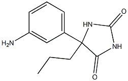 5-(3-aminophenyl)-5-propylimidazolidine-2,4-dione Structure