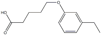 5-(3-ethylphenoxy)pentanoic acid Structure