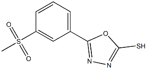 5-(3-methanesulfonylphenyl)-1,3,4-oxadiazole-2-thiol Structure