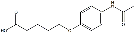 5-(4-acetamidophenoxy)pentanoic acid