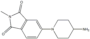 5-(4-aminopiperidin-1-yl)-2-methyl-1H-isoindole-1,3(2H)-dione 结构式