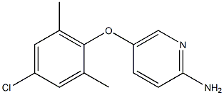 5-(4-chloro-2,6-dimethylphenoxy)pyridin-2-amine Struktur