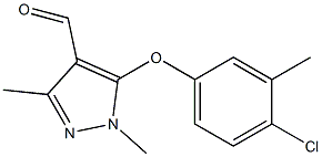 5-(4-chloro-3-methylphenoxy)-1,3-dimethyl-1H-pyrazole-4-carbaldehyde|