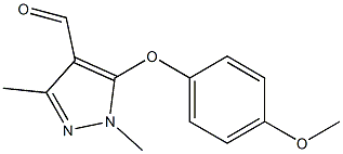 5-(4-methoxyphenoxy)-1,3-dimethyl-1H-pyrazole-4-carbaldehyde