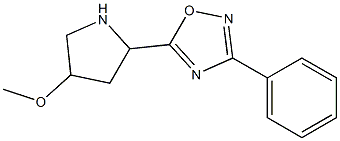 5-(4-methoxypyrrolidin-2-yl)-3-phenyl-1,2,4-oxadiazole 结构式