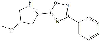 5-(4-methoxypyrrolidin-2-yl)-3-phenyl-1,2,4-oxadiazole 化学構造式