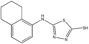 5-(5,6,7,8-tetrahydronaphthalen-1-ylamino)-1,3,4-thiadiazole-2-thiol 结构式