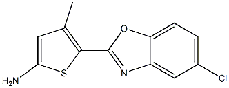 5-(5-chloro-1,3-benzoxazol-2-yl)-4-methylthiophen-2-amine Struktur