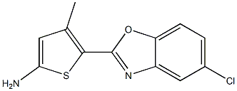 5-(5-chloro-1,3-benzoxazol-2-yl)-4-methylthiophen-2-amine Structure