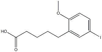 5-(5-iodo-2-methoxyphenyl)pentanoic acid Structure