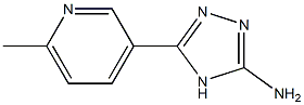 5-(6-methylpyridin-3-yl)-4H-1,2,4-triazol-3-amine Structure