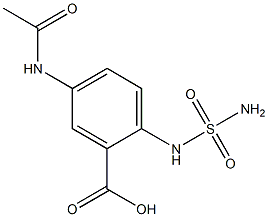 5-(acetylamino)-2-[(aminosulfonyl)amino]benzoic acid Structure
