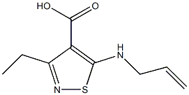 5-(allylamino)-3-ethylisothiazole-4-carboxylic acid Structure