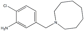 5-(azocan-1-ylmethyl)-2-chloroaniline,,结构式