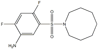 5-(azocane-1-sulfonyl)-2,4-difluoroaniline Structure