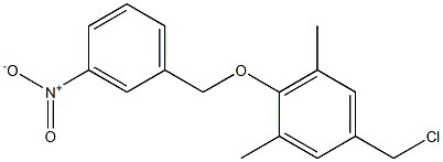 5-(chloromethyl)-1,3-dimethyl-2-[(3-nitrophenyl)methoxy]benzene