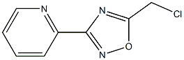 5-(chloromethyl)-3-(pyridin-2-yl)-1,2,4-oxadiazole 化学構造式